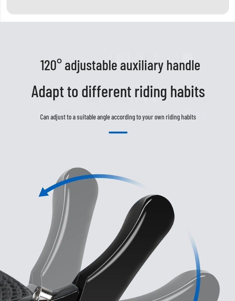 Aluminum Alloy Lock-on Non-slip Mountain Bike Handlebar Grips with Rubber Bar Ends
