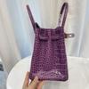 New Top-grain Cowhide Crocodile Pattern Women's Full Pair Version Shoulder Strap Version Handbag Lock Solid Color Women's Bag