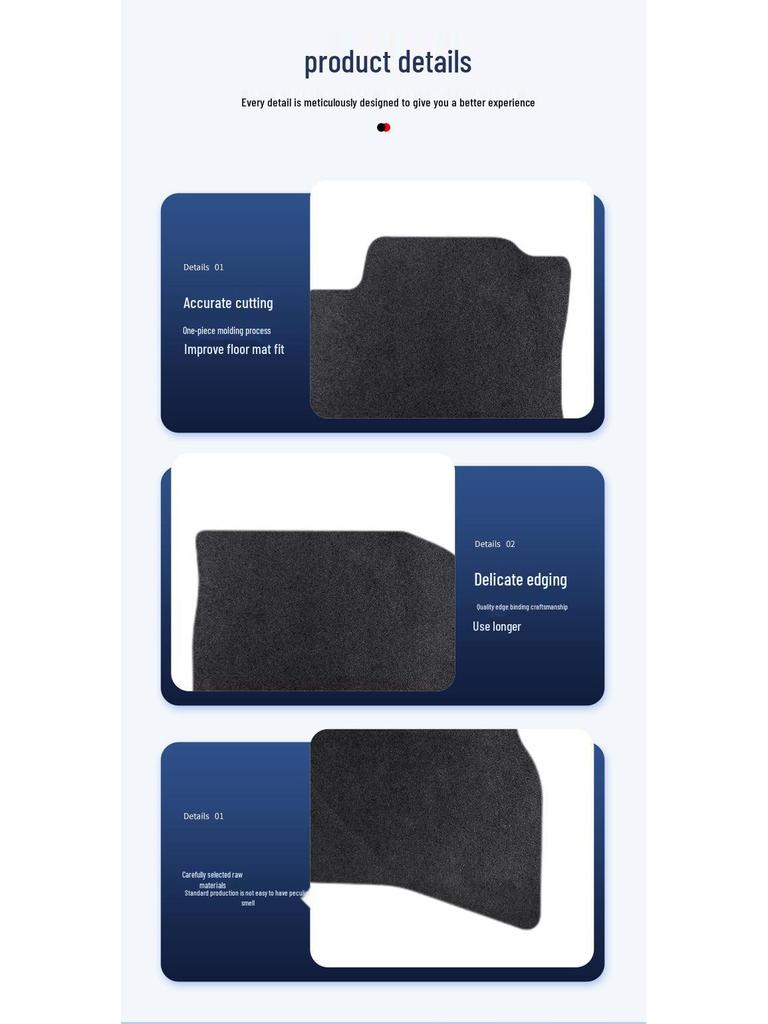 Nylon Wrinkle-Resistant Car Mats for 2022-23 Chevrolet Trailblazer