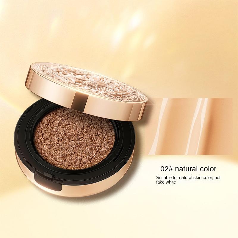 

Leezi Gold Peptide Lock Makeup Repairing Air Cushion Cream No Makeup Removal Non-stick Mask Concealer Утримує консилер великої ємності