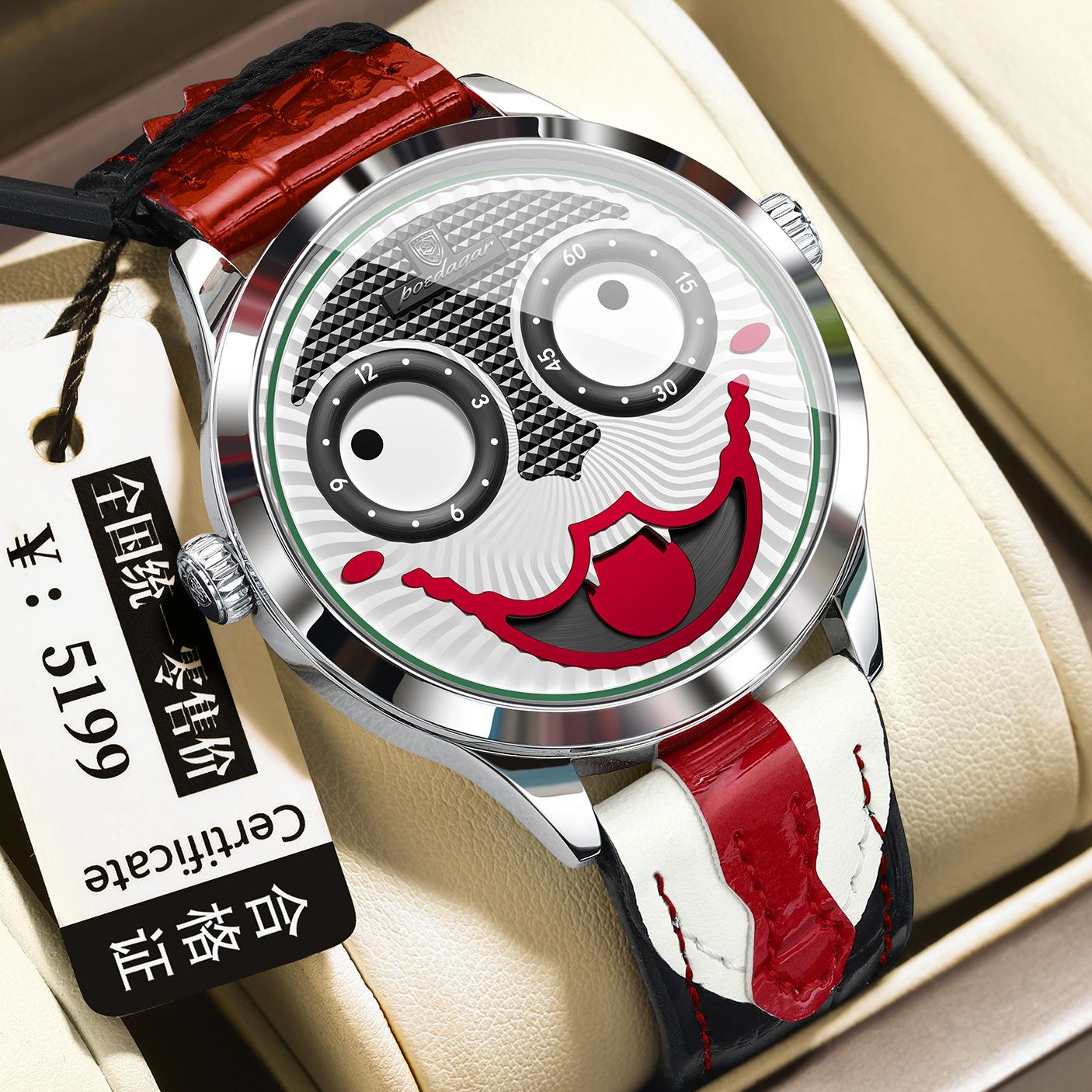 

Joker Men S Watch Fashion Trend Waterproof Quartz Watch