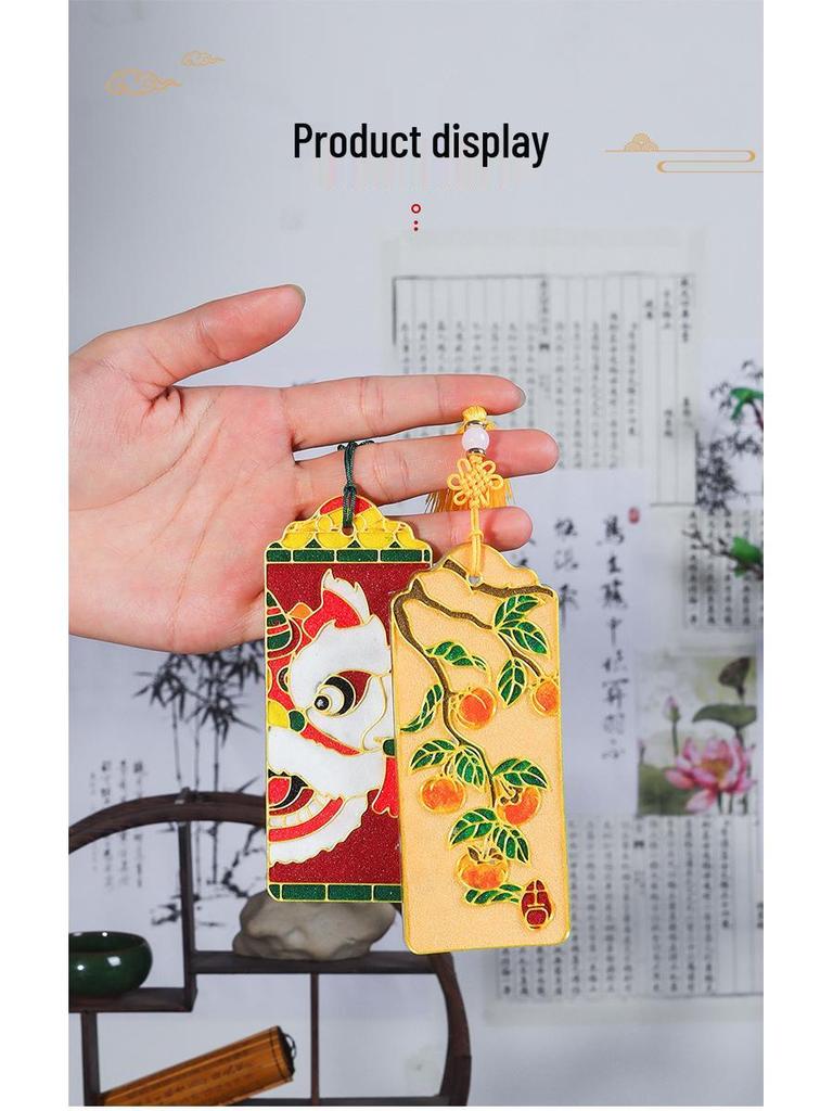 Cloisonné Enamel Bookmark Kit - Jingtai Blue Mid-Autumn Craft Activity