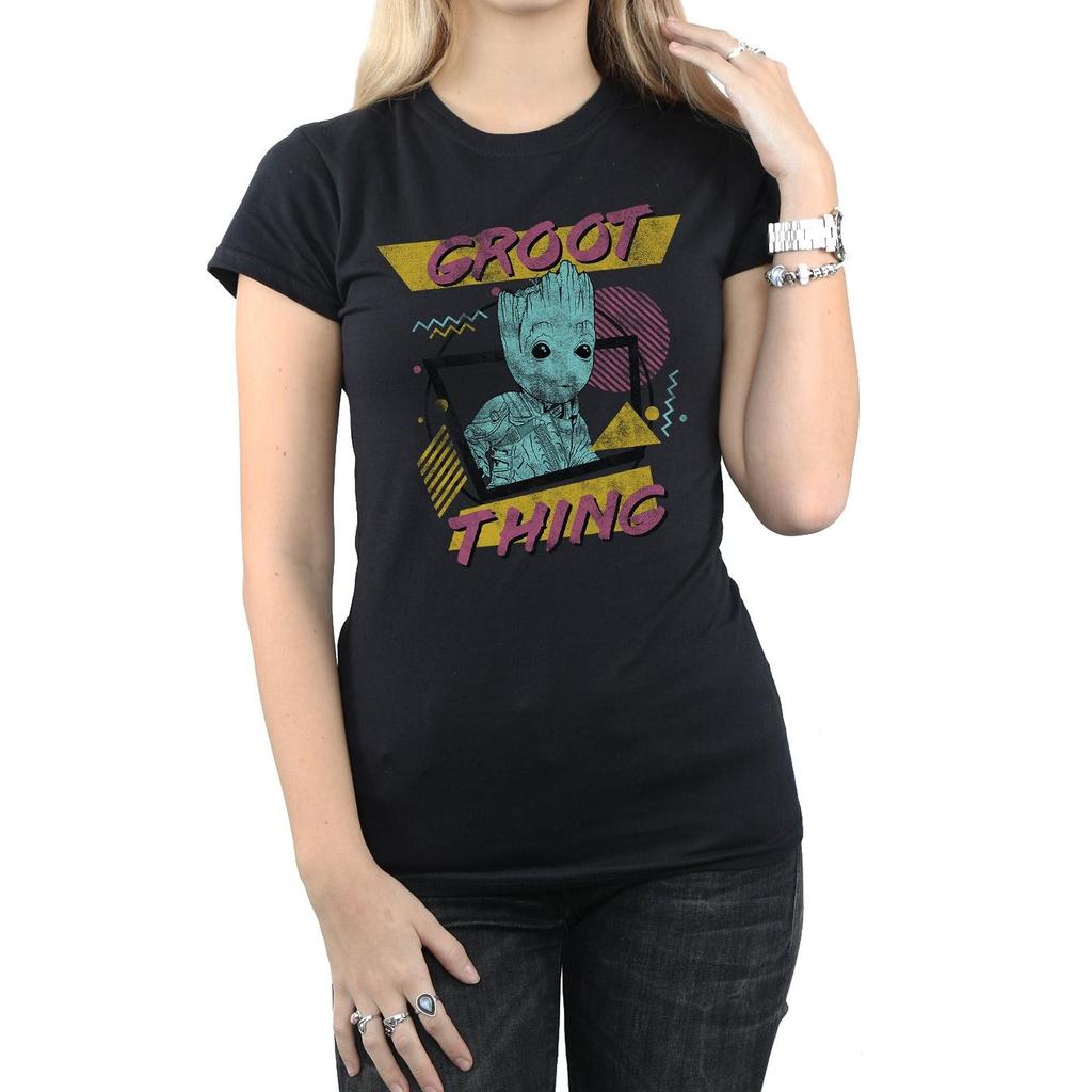 Marvel Womens/Ladies Guardians Of The Galaxy Vol. 2 Groot Thing Cotton T-Shirt