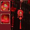 Felt Year Of The Snake Pendant Traditional Good Fortune Spring Festival Tassel Pendant Best Wishes Good Luck