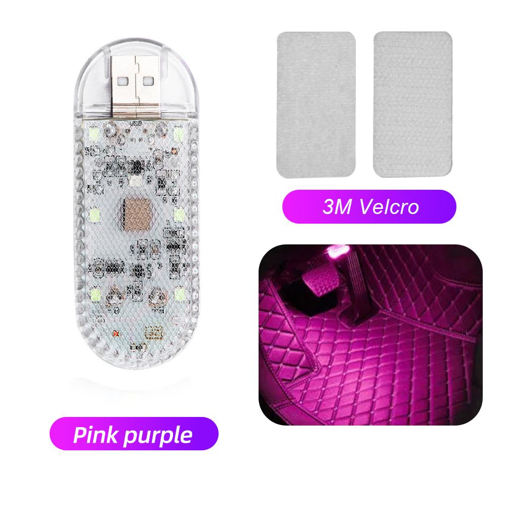 LED Interior Car Light Mini Auto Roof Ceiling Touch Light Wireless USB Charging Reading Lamp For Car Door Foot Trunk Night Light
