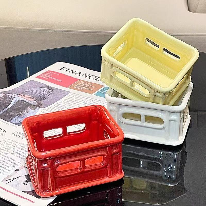 Koreanische Frittierte Palette Snackschale Keramikschale Küchendekoration Popcorn Gebratenes Hähnchen Chips Schale Instagram Posing Requisiten Geschenk