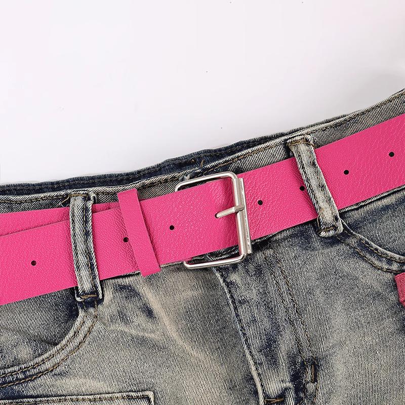 Pantaloni scurți sexy din denim Y2K femei vară albastru mozaic blugi cu talie joasă fuste mini A-line Harajuku vintage punk