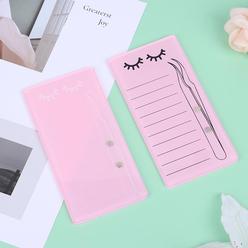 Acrylic Novel Lashes Palette Holder Eyelash Display Board With Magnetic Design For Eyelash Tweezers Storage