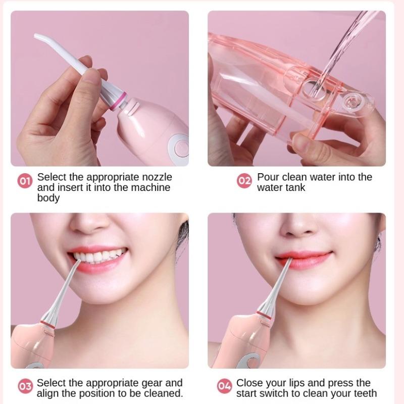 Wiederaufladbarer elektrischer Zahnseide-Apparat, tragbarer Mundduschen-Apparat, kieferorthopädischer Mundreiniger für zu Hause
