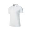 Solid Color Fashion Versatile Short Sleeve Polo Shirt Women Tops Pure-White SA1259SP02L-WT023