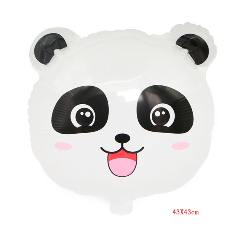3PCS Cartoon Panda Foil Balloons Birthday Party Decoration Globos Kid Inflatable Toy