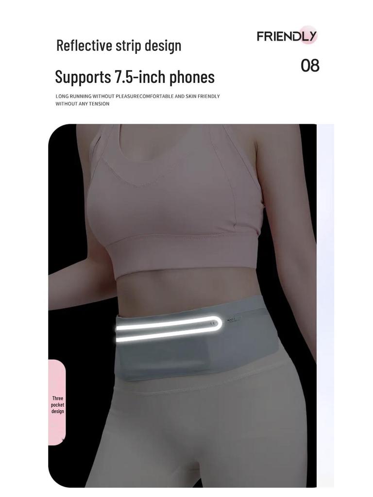 Ultra-Thin Outdoor Sports Waist Bag for Phones - Unisex Fitness & Marathon Belt