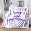 1pc Blanket Sanrio Kuromi2 Print Design, Lightweight Blanket for Sofa, Bed- Soft &Warm, Gift for All Seasons Like Christmas, Halloween