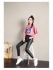 Women's High-Waisted Black Matte Leather Leggings - Fleece-Lined and Slimming for Fall/Winter