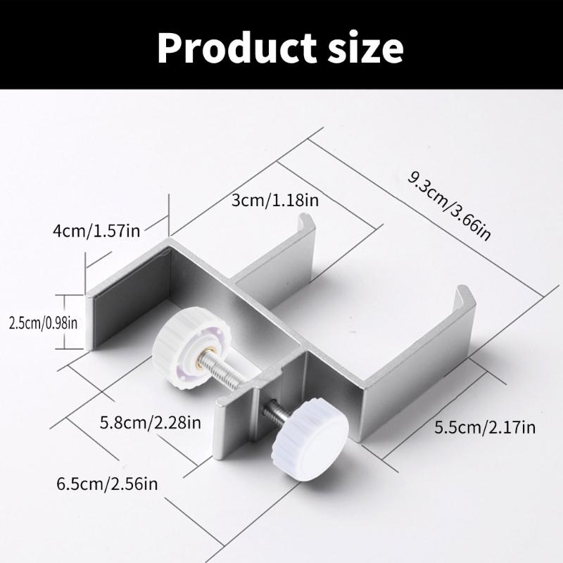 Aluminum Alloy Headphone Stand Display Holder Rack Clip on Designing for Desk Space Saving and Easy Installation