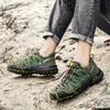 2025 Men's Camouflage Off-Road Running and Hiking Shoes - Breathable Plus Size for Outdoor and Travel Activities