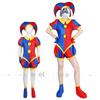 The Amazing Digital Circus Pomni Cosplay Costume Cartoon Uniform Hat Gloves Halloween Party for Women Adults Kids Costume Cos
