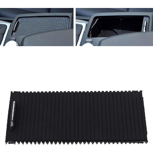 Center Console Roller Blind Cover Replacement for C Class W204 S204 E Class Convertible A207, Interior Sliding Console Cover Rubber, OEM