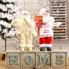 1 Pcs Santa Claus Doll Festival Decoration Standing Pose Doll Creative Chaifu Backpack Doll Desktop Decoration Window Decoration