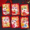 6pcs Hongbao Chinese New Year Money Bag Traditional Money Packet Good Luck Red Pocket  Bonus