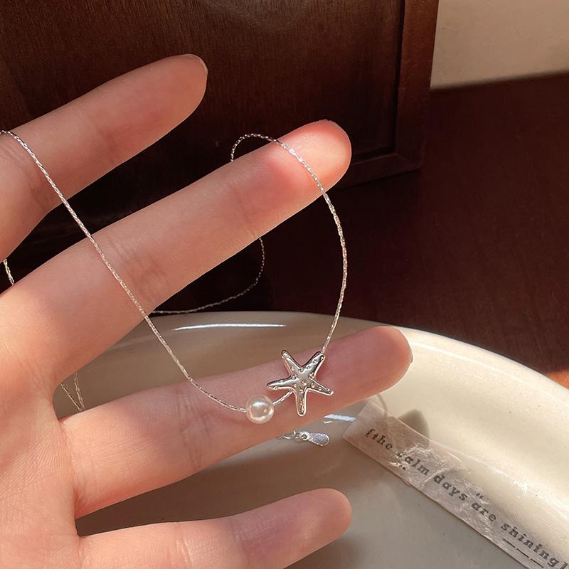 

Модное голубое ожерелье из ракушек и морских звезд для женщин, милое нерегулярное разноцветное акриловое ожерелье с бусинами, хрустальные чокеры, циркониевые подарки