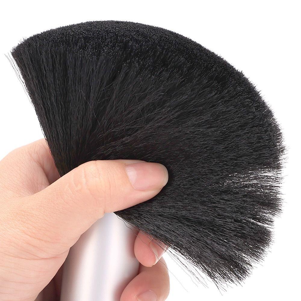 Wooden Handle Salon Brush Anti-Static Neck Duster Fashion Barber Brush Barber Salon