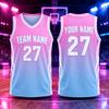 Simple Fashion Basketball Jersey Team Uniforms For Men Custom Name Team Name Number Sports Vest Loose Quick Dry Tank Tops