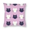 Luna And Artemis Square Pillowcase Polyester Linen Velvet Creative Zip Decor Room Cushion Cover Wholesale