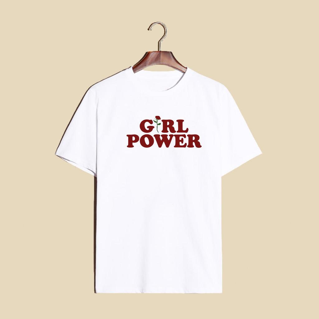 Premium Quality Casual T-shirt Featuring Girl Power Message For Confident Femmes