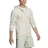 Adidas Striped Zip Hoodie Jacket Men Outerwear Grey HL2260