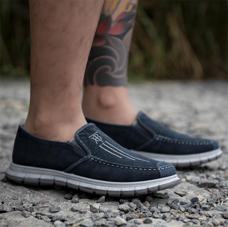 Canvas Shoes, Thick-soled Men's Shoes, Casual and Simple One-foot Cloth Shoes
