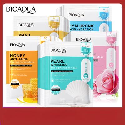 BIOAOUA Bieliaca, proti vráskam a antioxidačná pleťová maska Hydratačná a zvlhčujúca maska