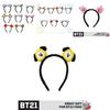 Bt21 Line Friends 3D Plüsch Stirnband für Frauen Weich und Bequem Chimmy Ohren Haarreif Band