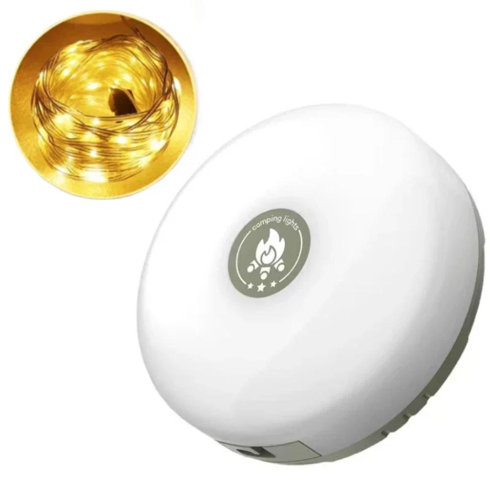 

Светодиодная лампа для кемпинга, перезаряжаемая через USB, длина 10 м, водонепроницаемая, пригодная для вторичной переработки, садовое украшение для палатки Warm-2000mah