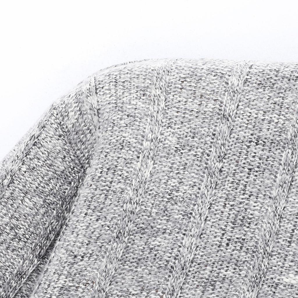 Men's Plush Long Sleeve Pullover Half Zip Knit Sweater Men's Warm Sweater