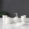 5pcs 1set Bathroom Wash Up Light Luxury Ceramic Accessories set,Soap Holder,mouthbrush Cup,storage Jar and Lotion Jarceramic Set for Toilet Supplies.