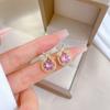 Necklace Earrings Set Light Luxury Full Of Diamonds Water Drop Bow Personality Temperament Banquet Earrings Item Group