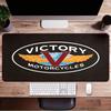 Victory Motorcycle Large Gaming Mouse Pad with Stitched Edges Non-Slip Rubber Base Waterproof Desk Mat for Office and Home
