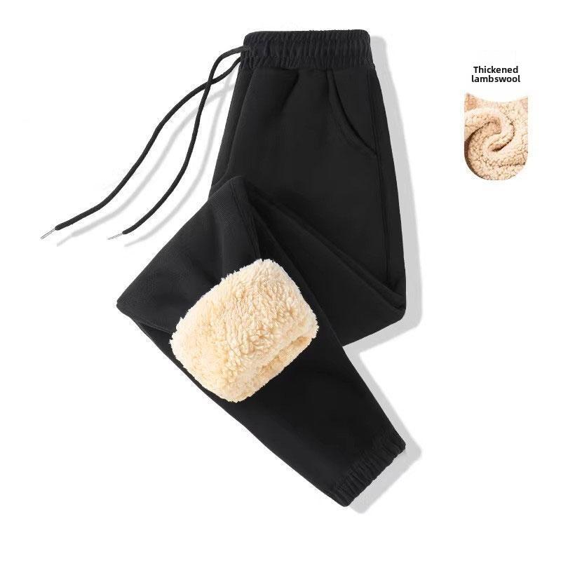 Winter Fleece Lined Womens Casual Joggers With Drawstring For Warmth And Comfort