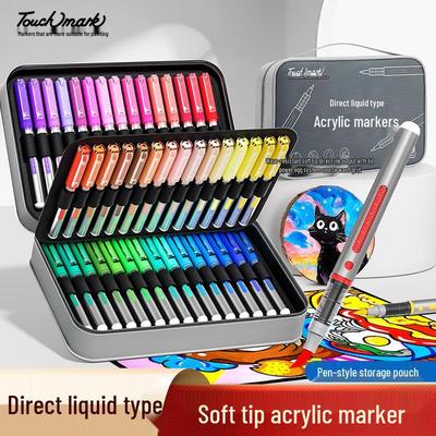 Opaque Washable Acrylic Marker: Soft-Tip, Layerable, Ideal for Primary School Students