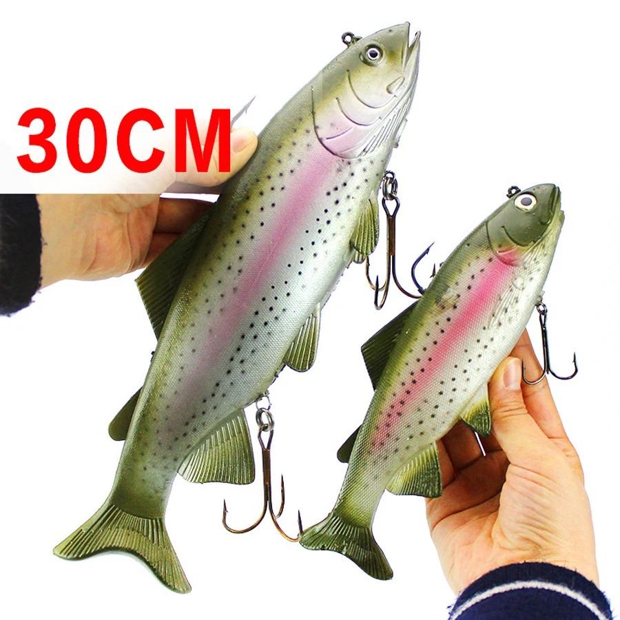 Soft Deep Sea Bait Trout Jig Head PVC Fishing Lures 135g 400g Swimming T Tail Silicone Lure Artificial Baits Swimbait Wobblers 260319