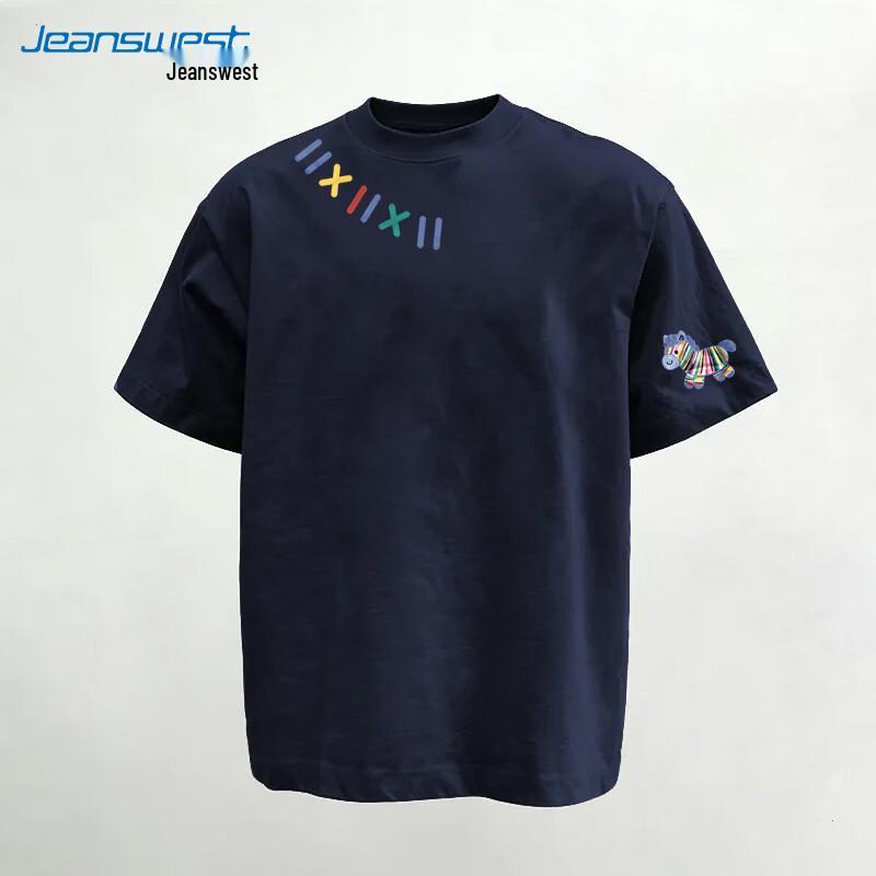 Jeanswest Men s 2026 Summer Loose Fit Cotton Graphic Tee 2XL