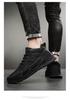2024 Men's Soft Sole Mid-Top Hiking Boots, Casual Winter Warm Velvet Leather Shoes