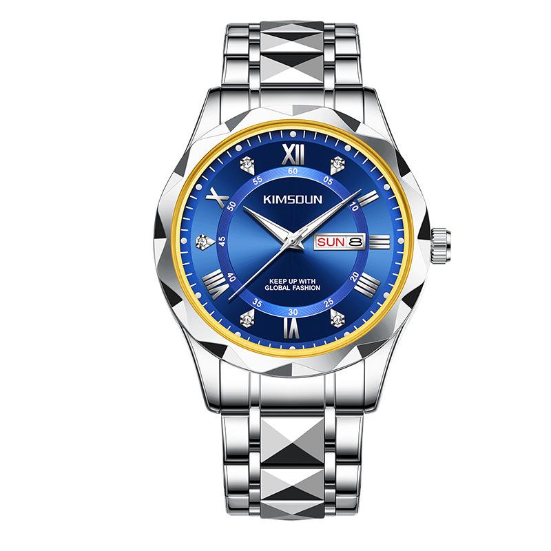 Golden Shi Dun Men s Business Quartz Watch - Steel Band, Calendar, Waterproof
