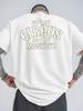 Unisex T-Shirt 100% Baumwolle Gemustert Trendig Locker Geschnitten Vielseitig Atmungsaktiv Lässig Und Bequem
