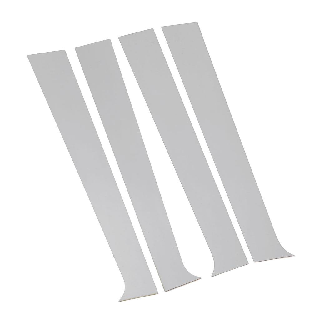 4Pcs Pillar Post Trim Mirrored Finish Weather Resistant Chrome Pillar Post Trim Cover for Crew Quad