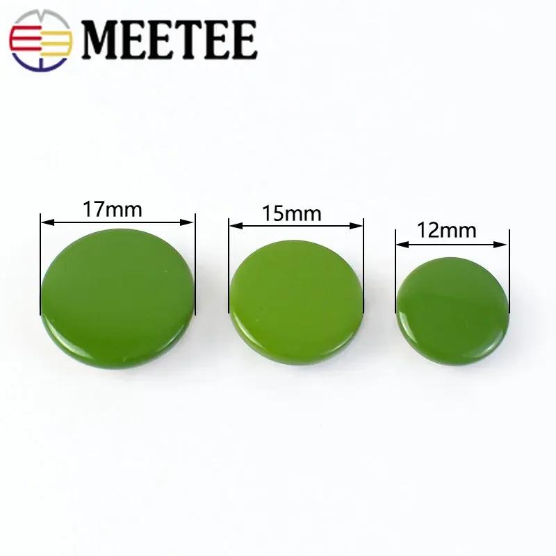 10/20 Set Meetee 12-17mm Bottoni a Pressione Chiusure Bottoni a Pressione Colorati Artigianato della Pelle Abbigliamento Borse Decorazione Accessori per Cucito