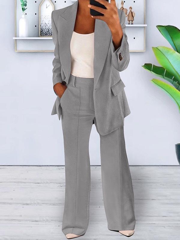 Spring/Summer 2025 European & American Fashion Women's Lapel Slim Cardigan Suit Set