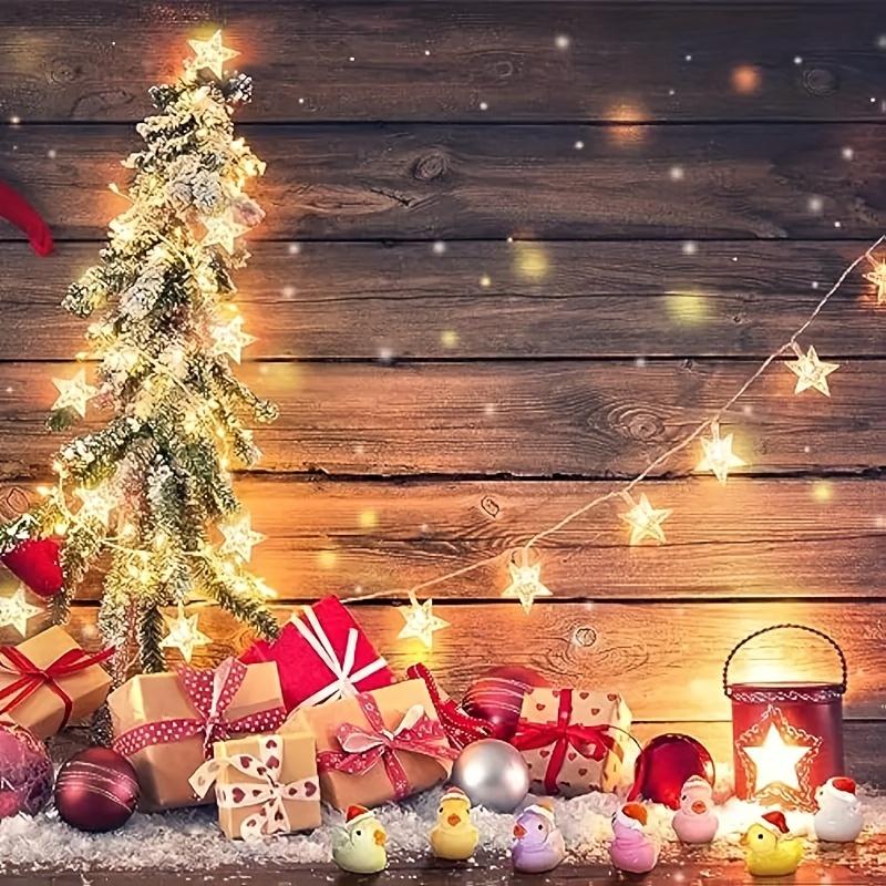 50 Stück Leuchtende Weihnachten Mini Harzente Leuchten im Dunkeln Kleine Ente Miniaturfiguren Für Party, DIY Mikro-Landschaftsdekor