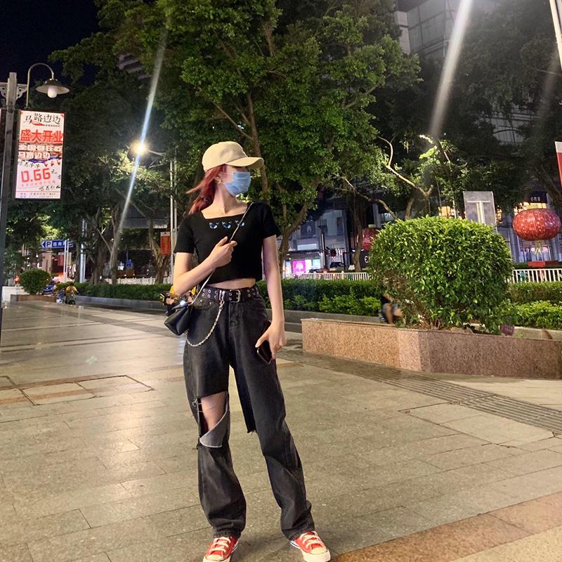 Women Belt Pu Leather Pin Buckle Punk Wind Jeans  Free Size Grommet Belts